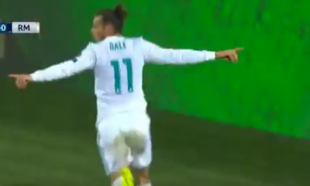 Watch Gareth Bale’s beautiful volley for goal give Real Madrid lead over Borussia Dortmund
